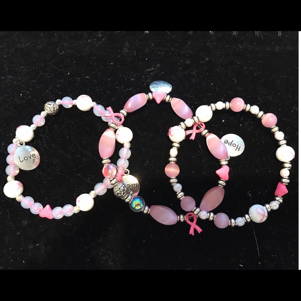 Breast cancer awareness bracelets and then some